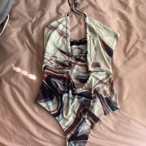 Marble Print Body Suit | US Size S